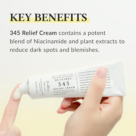 Dr.Althea 345 Relief Cream | Daily Face Moisturizer | Blemish Relief Care | Soothing Recovery & Moisture with Niacinamide, Panthenol